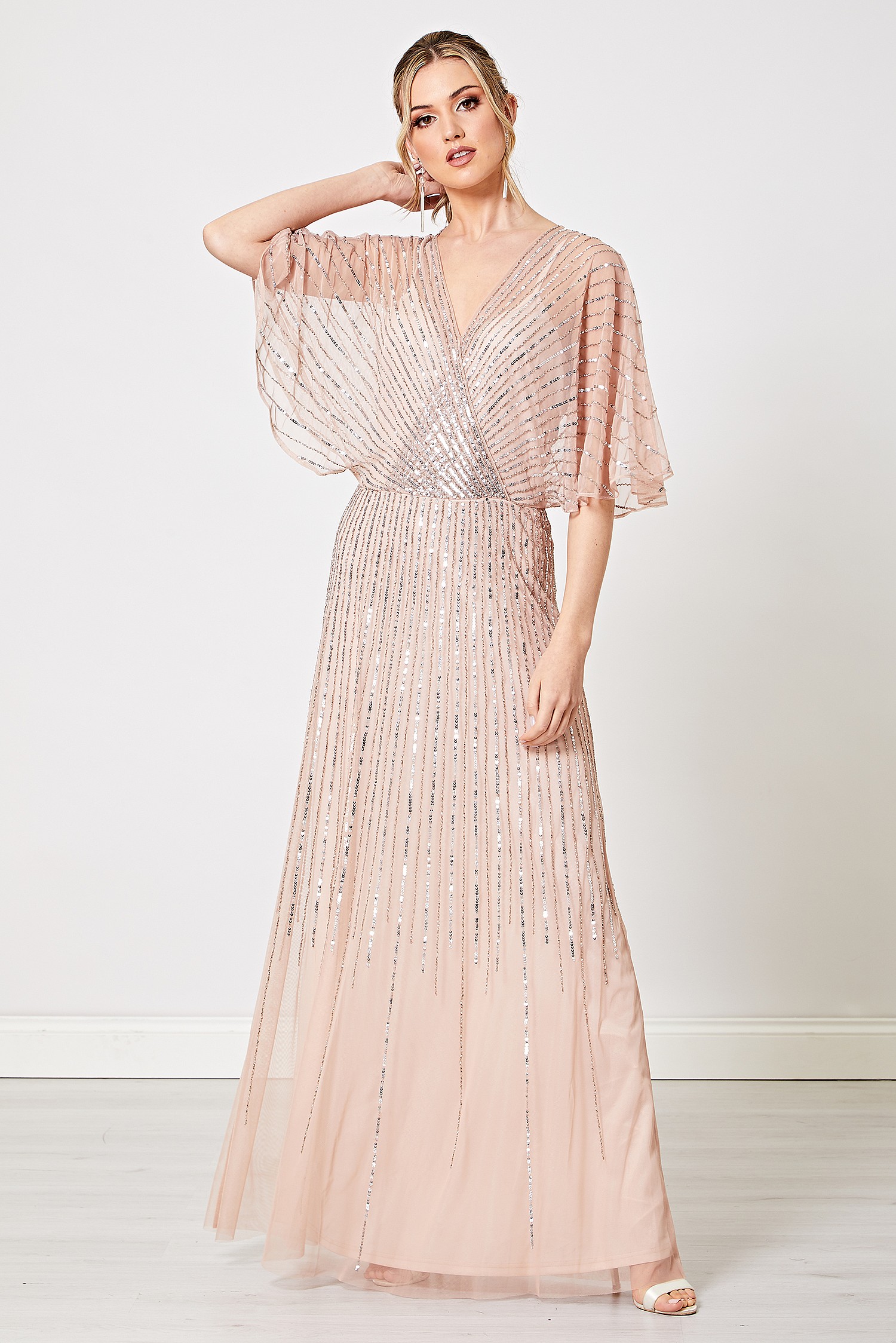 Dress With Flutter Sleeves Online Sales ...
