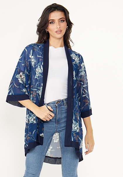 Short Sleeve Kimono Vest